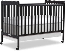 Load image into Gallery viewer, Versatile Black 3-in-1 Convertible Crib - Infant Crib, Toddler Bed, Daybed