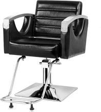 Load image into Gallery viewer, &quot;Heavy Duty Barber Chair with Stainless Steel Armrests – 330 lb Capacity, Salon Styling