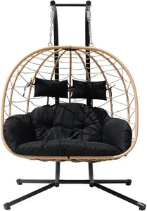 "Stylish Outdoor Hanging Egg Chair – Perfect for Patio, Garden, & Bedroom Swing