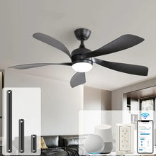 Load image into Gallery viewer, 52&quot; Smart Ceiling Fan | Indoor/Outdoor with Lights &amp; Remote for Bedroom/Patio