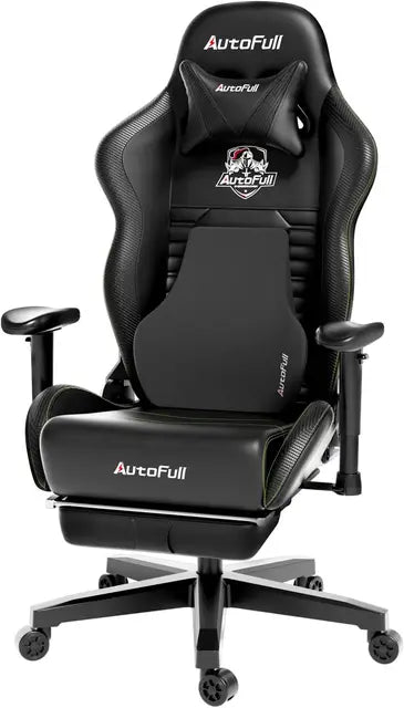 Ergonomic Gaming Chair - High Back PU Leather, Lumbar Support, Racing Style Office Chair