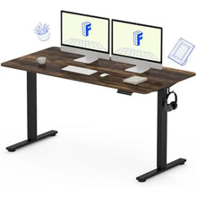 Load image into Gallery viewer, Ergonomic 55&quot; x 28&quot; Stand Up Desk - Home Office Adjustable Height Computer Desk