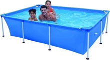 Load image into Gallery viewer, Outdoor Rectangle Steel Frame Pool | Wicker Design, Filter Pump, Hot Tub