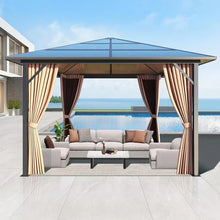 Load image into Gallery viewer, 10&#39;x10&#39; Outdoor Gazebo with Roof, Breathable Mesh Sides, and Privacy Curtains