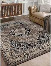 Load image into Gallery viewer, 10x14 Plush Oriental Medallion Carpet – Traditional Design for Living Room &amp; More