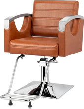 Load image into Gallery viewer, &quot;Heavy Duty Barber Chair with Stainless Steel Armrests – 330 lb Capacity, Salon Styling