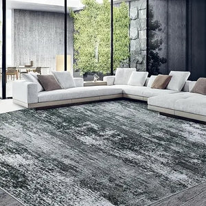 Large 9x12 Modern Floor Carpet Rug - Non-Slip, Non-Shedding for Living Room/Bedroom