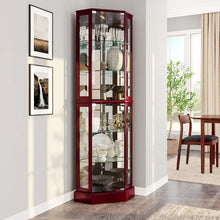 Load image into Gallery viewer, Living Room Display Cabinet - Triple Glazed Tempered Glass Doors &amp; Shelves