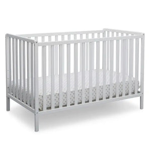 White 4-in-1 Convertible Crib, Greenguard Gold Certified for Nursery