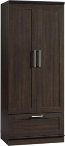 Wardrobe/Storage Cabinet - Oak Veneer, 28.98" L x 20.95" W x 71.18" H