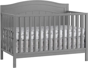 GreenGuard Gold Certified Baby North Bay 4-in-1 Convertible Crib, Dove Gray