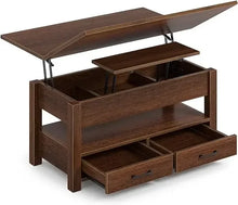 Load image into Gallery viewer, Transformative Coffee Table - Converts to Dining Table, Hidden Storage Drawers