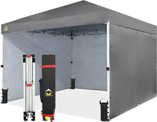 Load image into Gallery viewer, Durable 10x10 Commercial Canopy Tent, Instant Pop Up with Center Lock &amp; 4 Walls