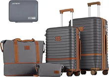 Load image into Gallery viewer, Expandable Travel Luggage Set - 3 Piece Suitcases with Spinner Wheels, TSA Lock