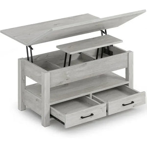 Transformative Coffee Table - Converts to Dining Table, Hidden Storage Drawers