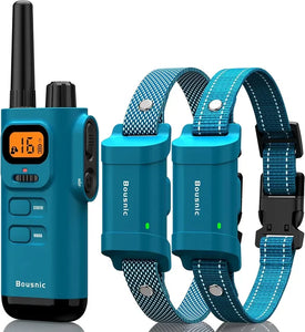 Waterproof Dog Training Collar with Remote - Rechargeable Shock Collars for 2 Large/Small Dogs