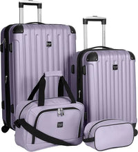 Load image into Gallery viewer, Expandable Midtown 4-Piece Luggage Travel Set - Rose Gold