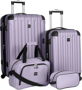 Expandable Midtown 4-Piece Luggage Travel Set - Rose Gold