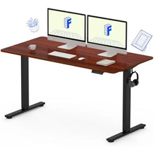 Load image into Gallery viewer, Ergonomic 55&quot; x 28&quot; Stand Up Desk - Home Office Adjustable Height Computer Desk