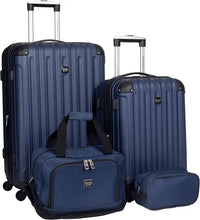 Load image into Gallery viewer, Expandable Midtown 4-Piece Luggage Travel Set - Rose Gold