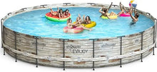 Load image into Gallery viewer, Round Above Ground Pool Set, 24ft x 52&quot;: Metal Frame with Sand Filter Pump