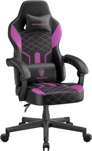 PU Leather Gaming Chair - Ergonomic High Back Reclining Computer Chair, 350 LBS