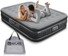 Load image into Gallery viewer, Luxury Double High Air Mattress with Built-in Pump, Inflatable for Comfort