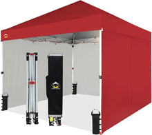 Load image into Gallery viewer, Durable 10x10 Commercial Canopy Tent, Instant Pop Up with Center Lock &amp; 4 Walls