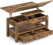 Load image into Gallery viewer, Transformative Coffee Table - Converts to Dining Table, Hidden Storage Drawers