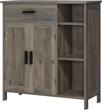 Load image into Gallery viewer, Bathroom Storage Cabinet, Floor Unit with Doors &amp; Shelves, Freestanding Coffee Bar Cabinet