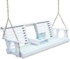 Heavy Duty 800 Lb Porch Swing | Outdoor Garden Hanging Swing Chair Console