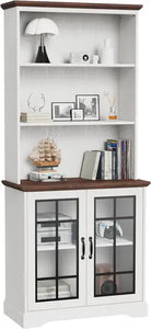 Floor Standing 72" 5 Tier Bookcase, Organizer Shelves for Home & Office