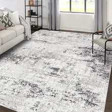 Load image into Gallery viewer, Large 9x12 Modern Abstract Washable Rug – Soft, Anti-Slip Carpet for Dining &amp; Bedroom