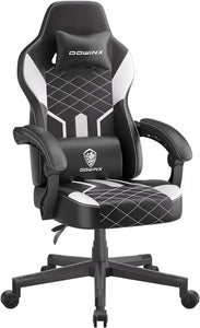 PU Leather Gaming Chair - Ergonomic High Back Reclining Computer Chair, 350 LBS