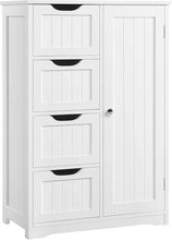 Load image into Gallery viewer, Spacious 4-Drawer Bathroom Floor Cabinet with Single Door, Versatile Freestanding Storage