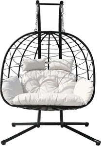 "Stylish Outdoor Hanging Egg Chair – Perfect for Patio, Garden, & Bedroom Swing