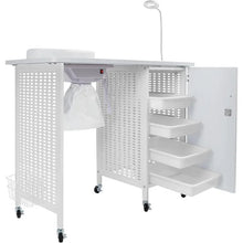 Load image into Gallery viewer, Manicure Nail Table - Mobile Nail Station with Built-In Dust Collector