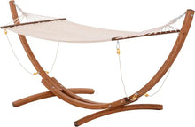 Load image into Gallery viewer, &quot;Heavy Duty Wooden Hammock with Stand - Rainbow Bed for Single Person, Patio/Backyard