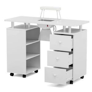 Manicure Table Nail Beauty Station | Electric Downdraft Vent for Nail Tech