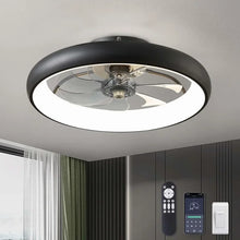 Load image into Gallery viewer, Smart Low Profile Ceiling Fan with Lights and Remote - 6 Wind Speeds