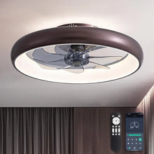 Load image into Gallery viewer, Smart Low Profile Ceiling Fan with Lights and Remote - 6 Wind Speeds