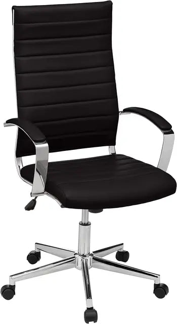 Ergonomic High-Back Computer Chair with Armrests, Lumbar Support & 360° Swivel