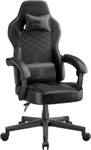 Load image into Gallery viewer, PU Leather Gaming Chair - Ergonomic High Back Reclining Computer Chair, 350 LBS