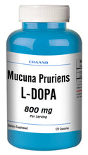 Load image into Gallery viewer, Mucuna Pruriens 800mg Natural L-DOPA 20% BEST DEAL 120 Capsules Velvet Bean CH