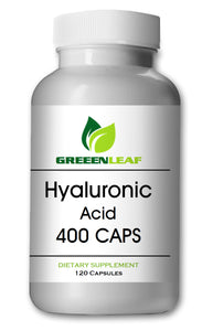 Hyaluronic Acid 400mg Serving 120 Capsules 1.1 Million Dalton Big Bottle GL