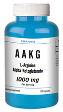 Load image into Gallery viewer, AAKG L-Arginine Alpha-Ketoglutarate 1000mg Serving Big Bottle 120 Capsules CH