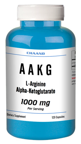 AAKG L-Arginine Alpha-Ketoglutarate 1000mg Serving Big Bottle 120 Capsules CH
