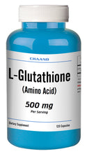 Load image into Gallery viewer, L-Glutathione 500mg Serving 120 Capsules Best Quality BIG BOTTLE CH