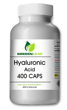 Load image into Gallery viewer, Hyaluronic Acid 400mg Serving 200 Capsules 1.1 Million Dalton Big Bottle GL