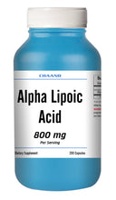 Load image into Gallery viewer, ALA Alpha Lipoic Acid 800mg Serving Extreme Strength Big Bottle 200 Capsules CH